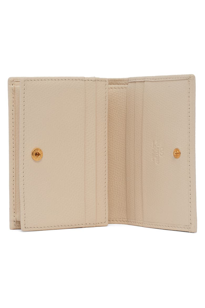 VLOGO Signature Leather Wallet, Alternate, color, LIGHT IVORY