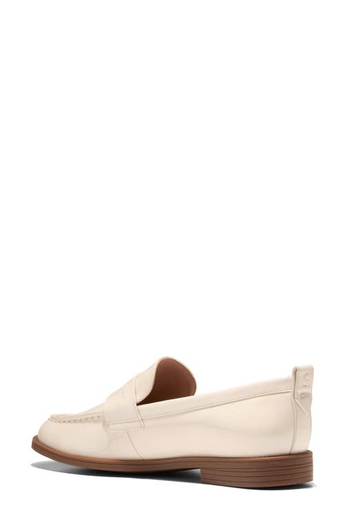 Cole Haan Stassi Penny Loafer In Ivory Patent Leather