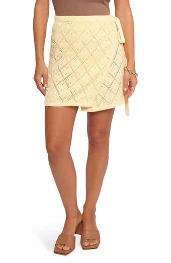 Petal & Pup Palma Open Stitch Wrap Miniskirt