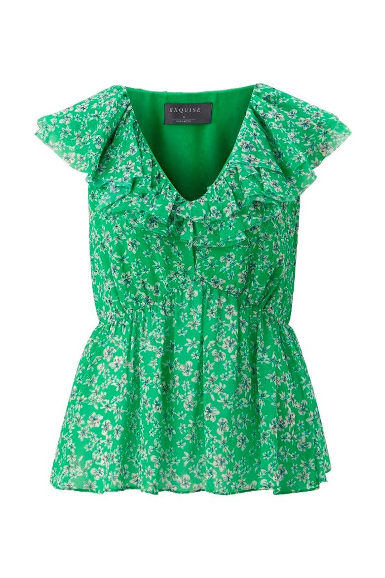 V Neck Printed Sleeveless Blouse, Alternate, color, ORIGINAL