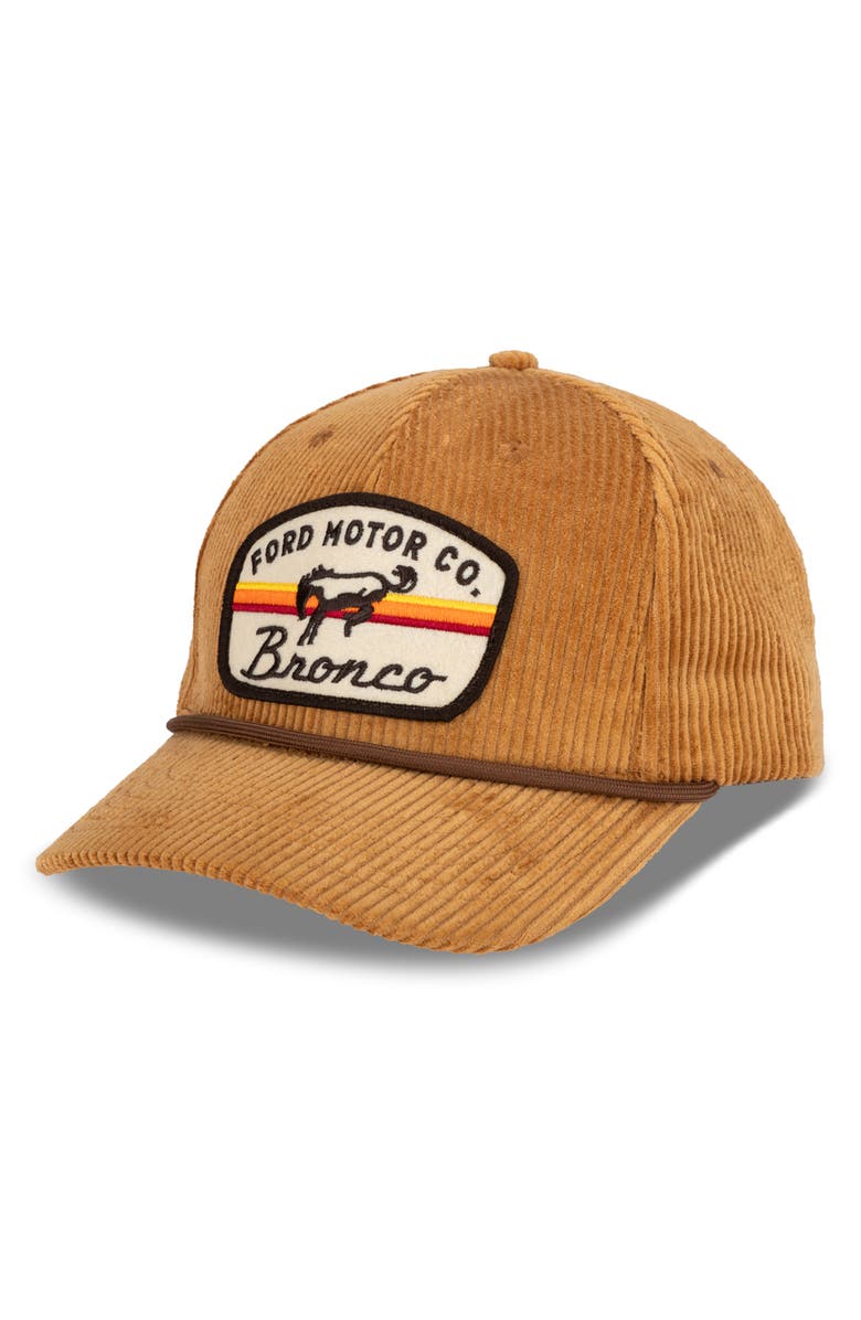 H3 Sportgear Ford Bronco Patch Cotton Corduroy Baseball Cap, Alternate, color,