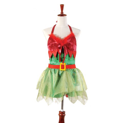 Elf Women's Christmas Apron Costume