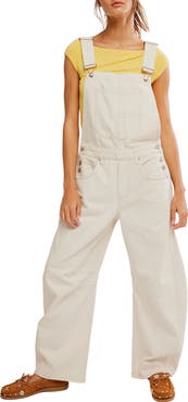 Free People We The Free Good Luck Denim Overalls