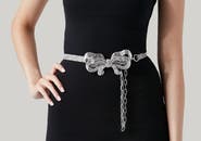 JUDITH LEIBER COUTURE Bow Baguette Belt