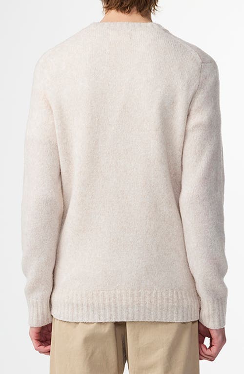 Nn07 Lee 6598 Wool Blend Crewneck Sweater In White