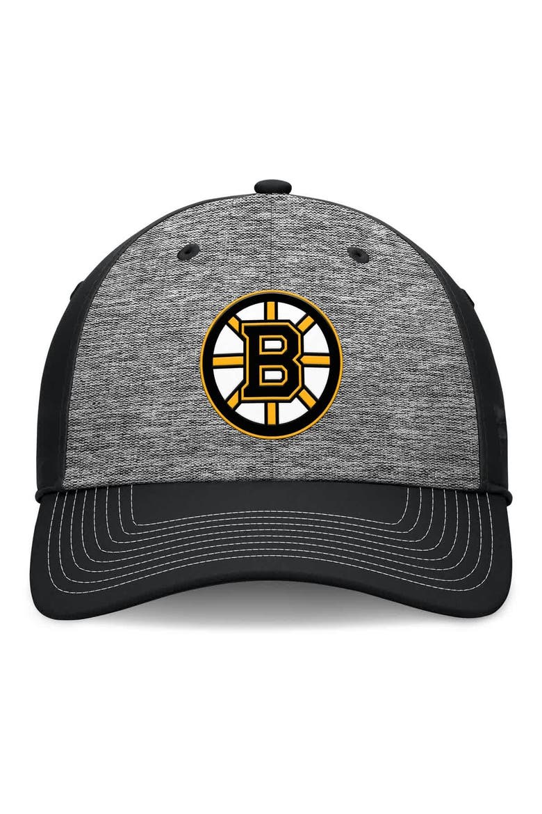 Men's Fanatics Gray/Black Boston Bruins Fundamental Top Shelf 2-Tone Flex Hat, Alternate, color, Gray