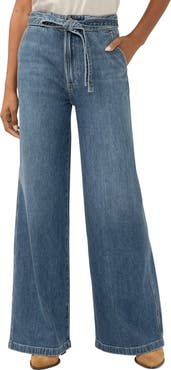 Silver Jeans Co. Highly Desirable Belted High Waist Wide Leg Jeans