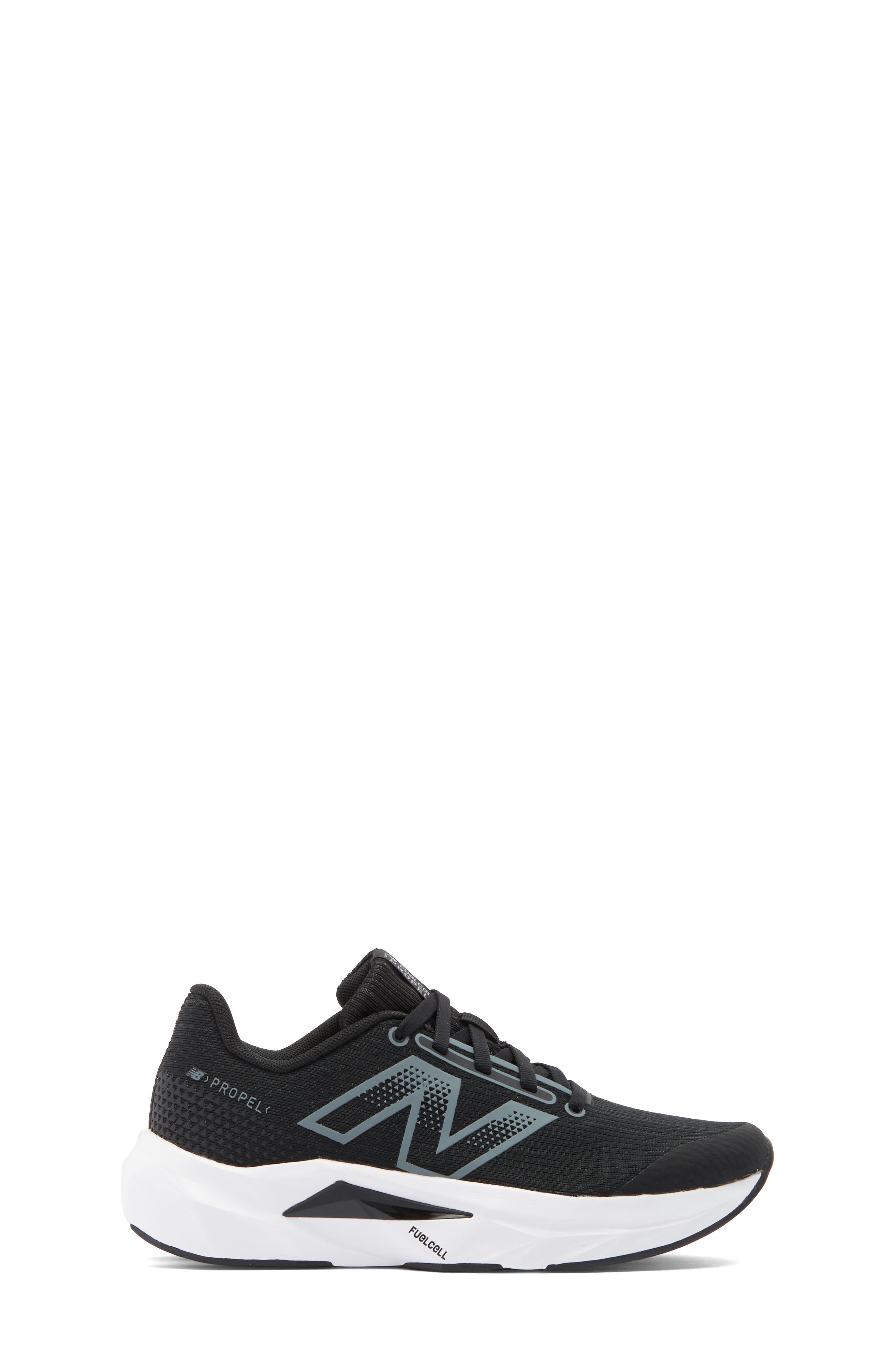 New Balance Kids' FuelCell Propel v5 Running Shoe, Alternate, color, Black/ Steel