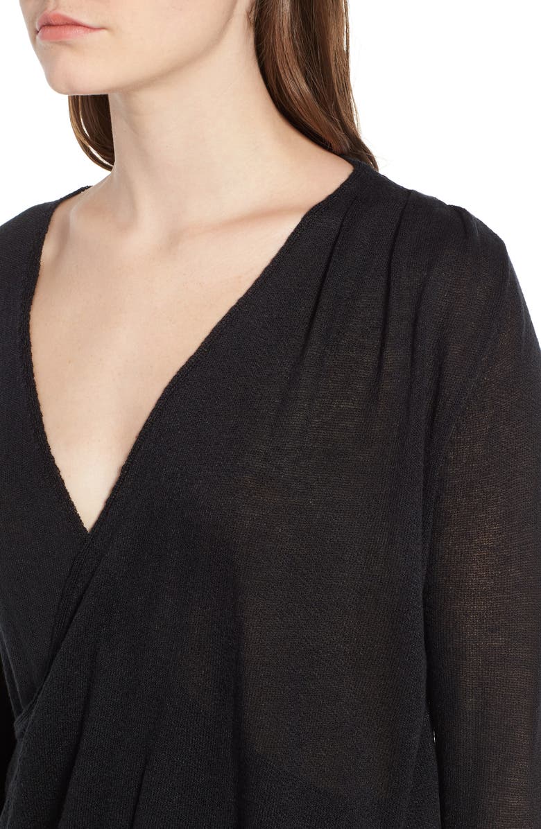 Hinge Surplice Sweater, Alternate, color, 