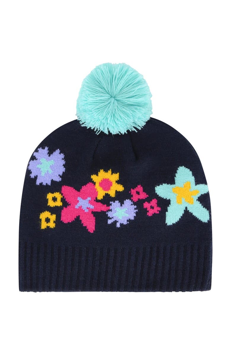 '47 Girls Youth '47 Navy Ohio State Buckeyes Buttercup Knit Beanie with Pom, Alternate, color, Navy