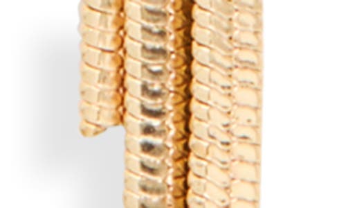 Nordstrom Rack Snake Chain Tassel Drop Earrings In Gold