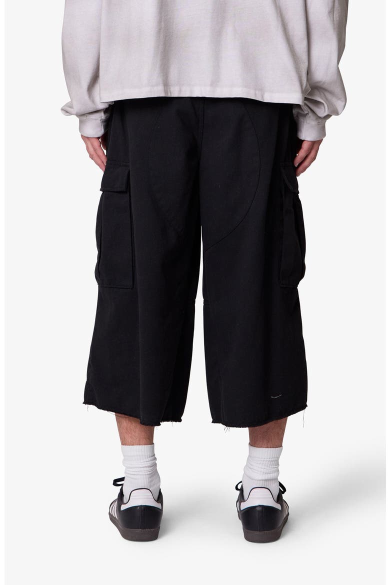 Extra Long Cargo Shorts, Alternate, color, BLACK