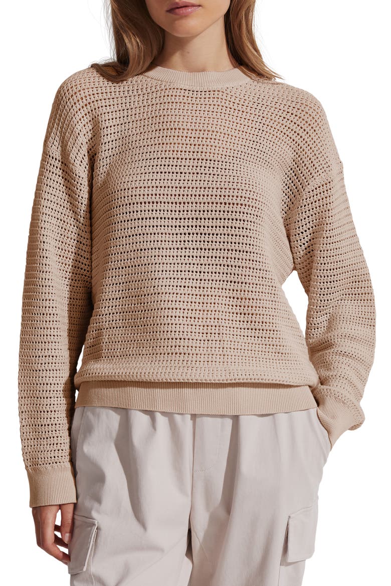 Kershaw Crewneck Sweater, Main, color, MOONLIGHT