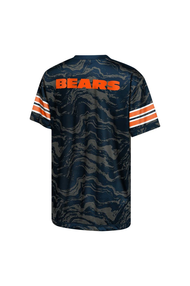 Youth Outerstuff  Navy Chicago Bears Slant Route Performance T-Shirt, Alternate, color, Navy