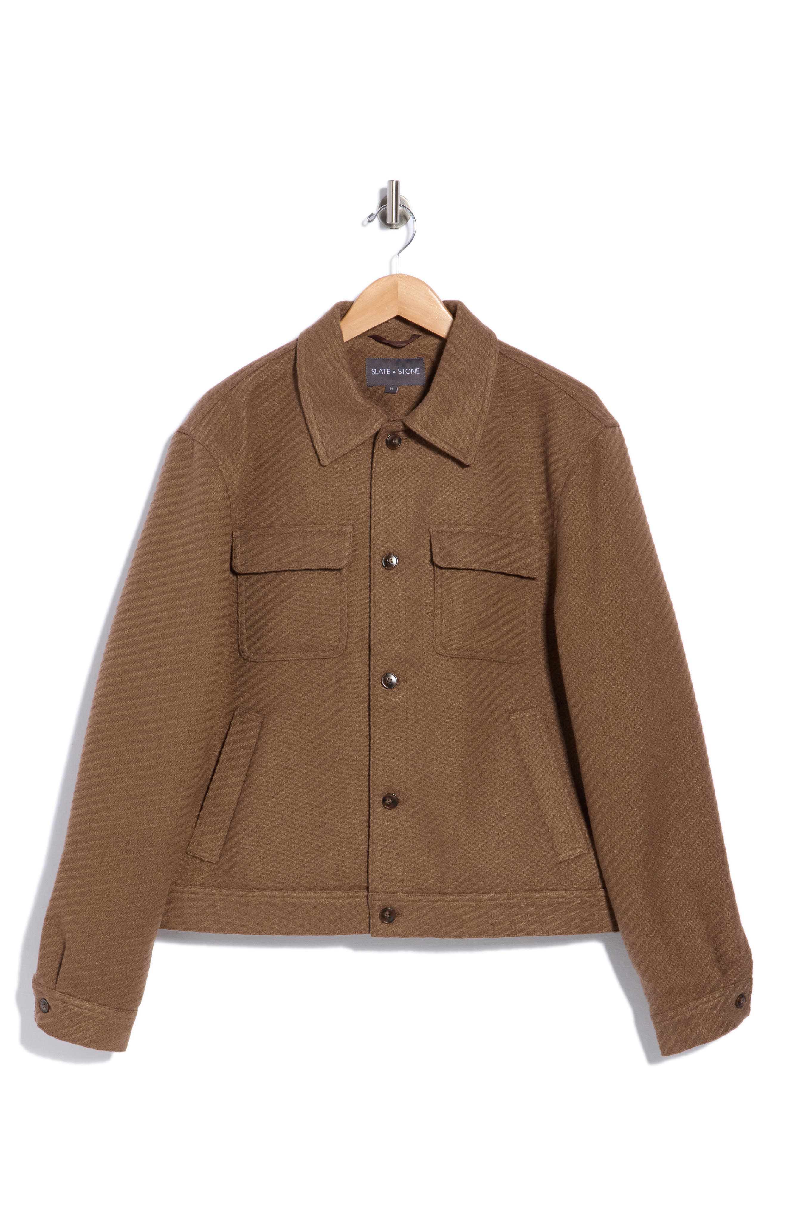 Slate & Stone Striped Padded Shirt Jacket (Men) | Nordstromrack