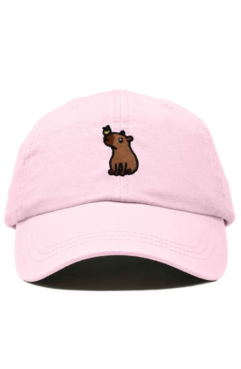 Capybara Embroidered Everyday Hat