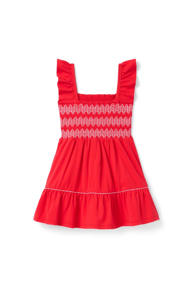 Smocked Top Dress, Alternate, color, Red