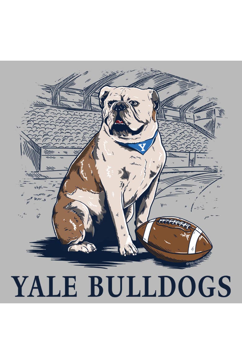 Men's Yale University Handsome Dan Football  Graphic T-Shirt, Alternate, color, Sport Grey