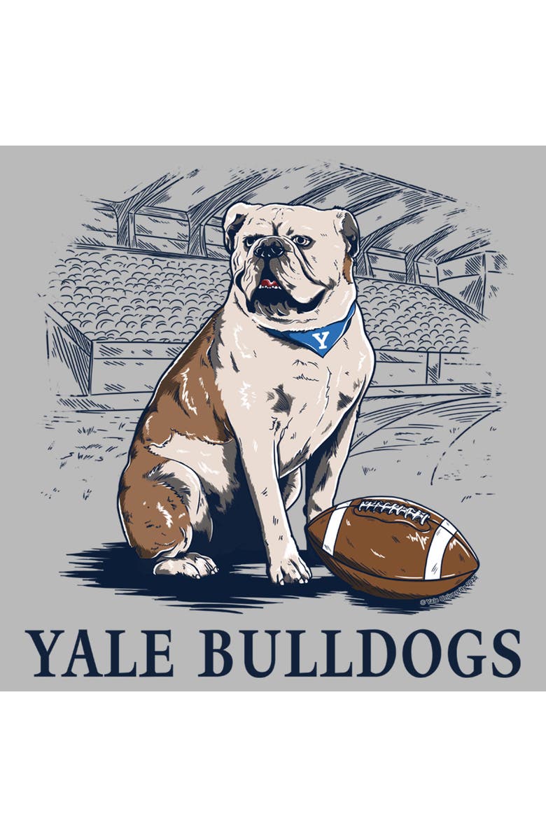 Yale University Men's Yale University Handsome Dan Football Graphic T-Shirt, Alternate, color, Sport Grey