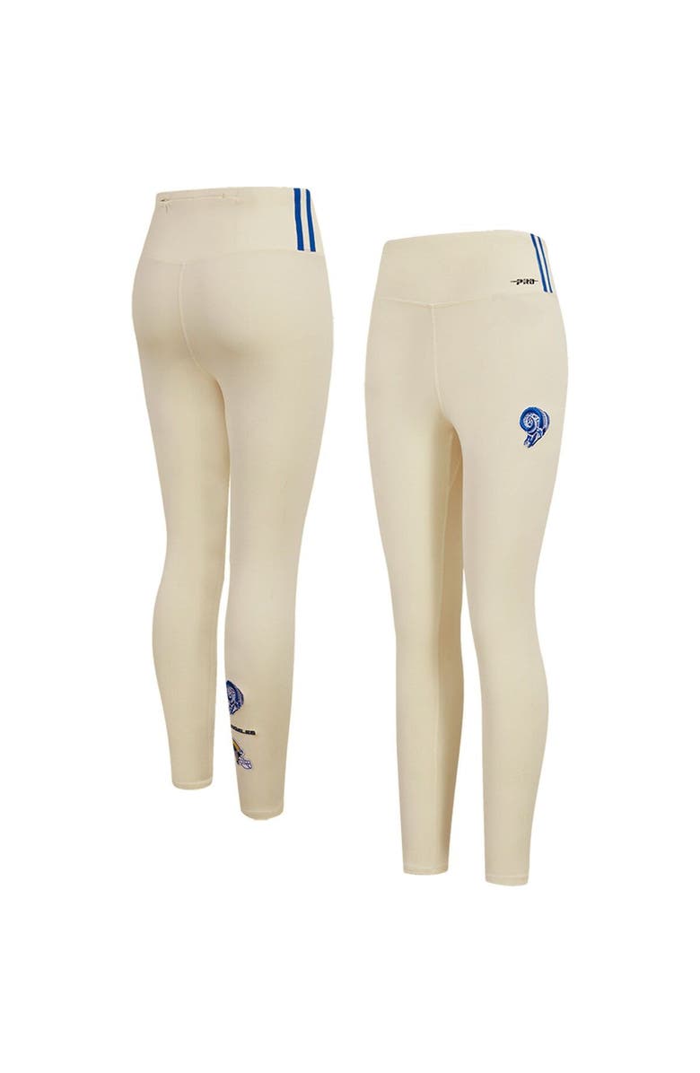 PRO STANDARD Women's Pro Standard Cream Los Angeles Rams Retro Classic Jersey Leggings, Main, color, Cream