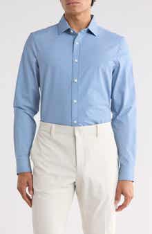 State of Mind Slim Fit Performance Button-Up Shirt