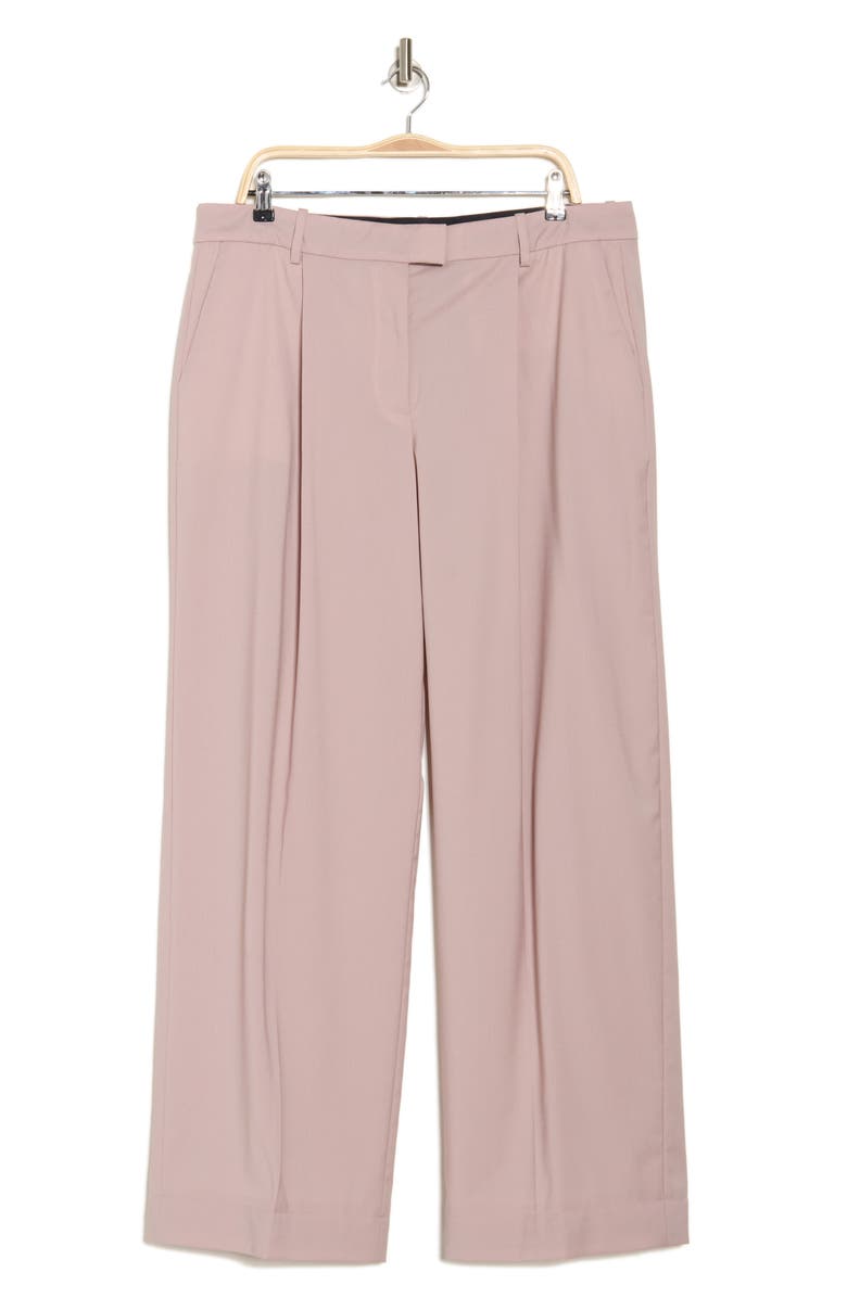 BOSS Traverse Wool Wide Leg Trousers, Alternate, color,