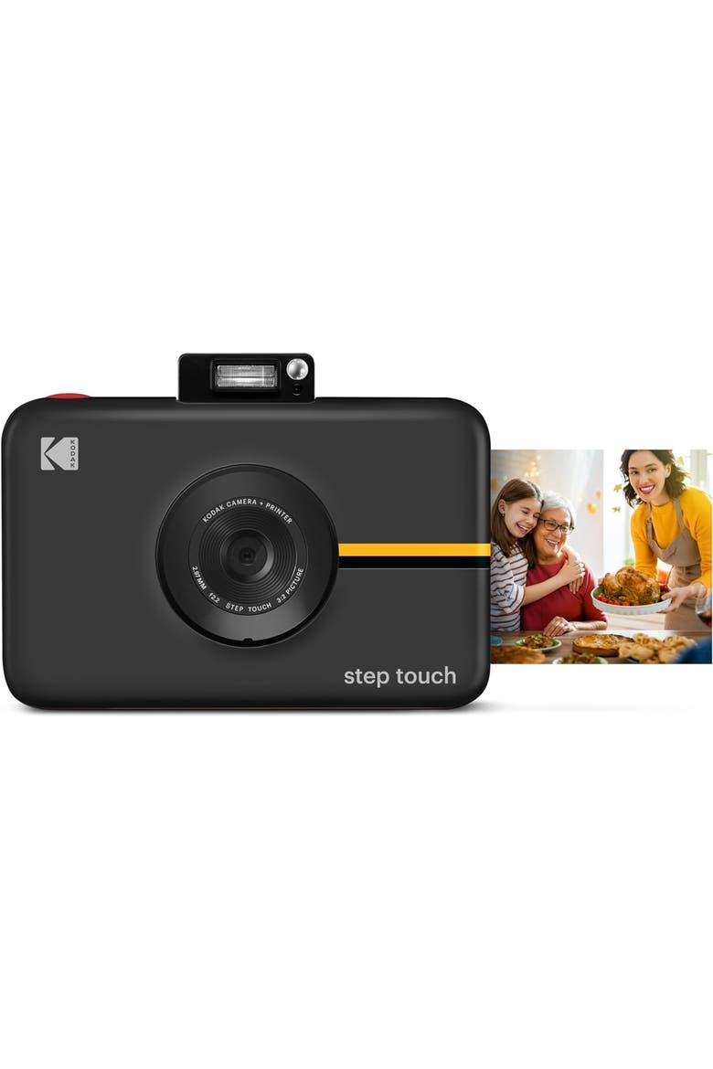 Step Digital Instant Camera with Image Sensor, ZINK Zero Ink Technology, Main, color, Black with Screen