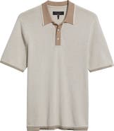 rag & bone Harvey Rib Cotton Blend Polo