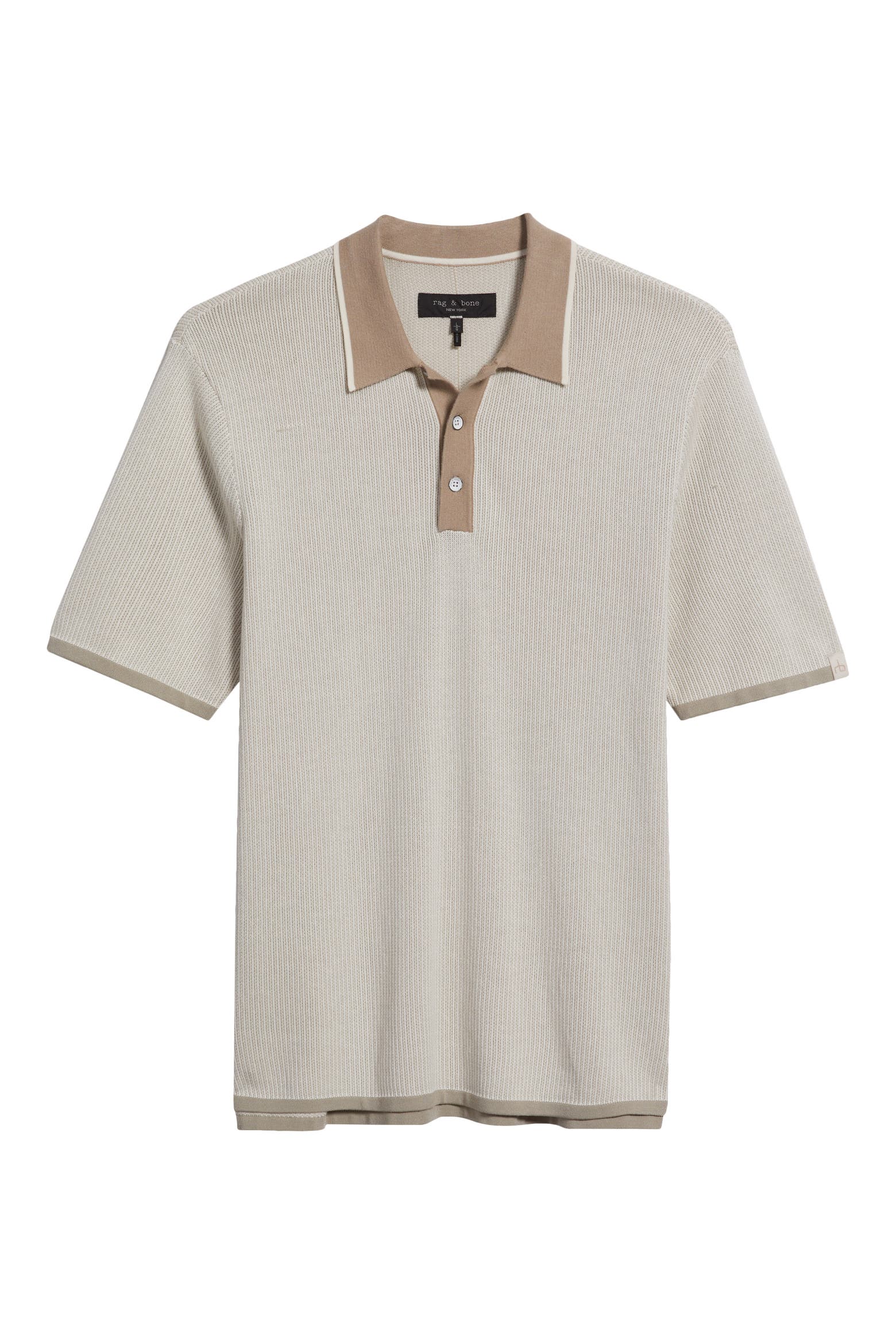 A Kitchen Rag rag & bone Harvey Rib Cotton Blend Polo (Men) | Nordstromrack