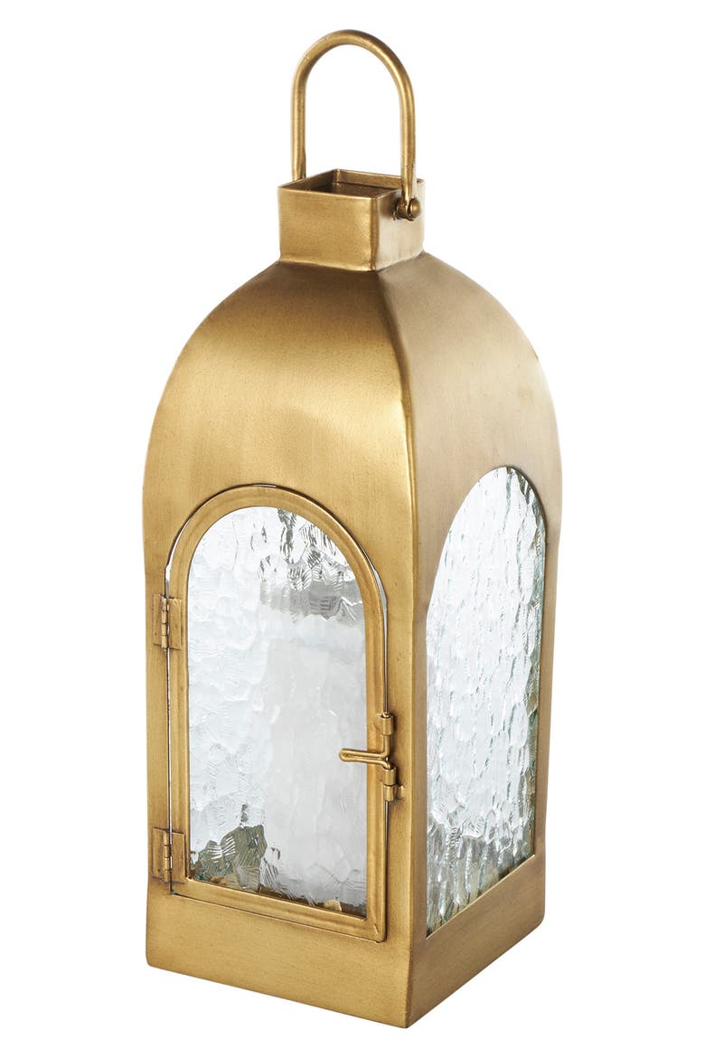 Metal Candle Lantern, Alternate, color, GOLD