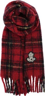 Lauren Ralph Lauren Brushed Lofty Scarf With Crystal Patch