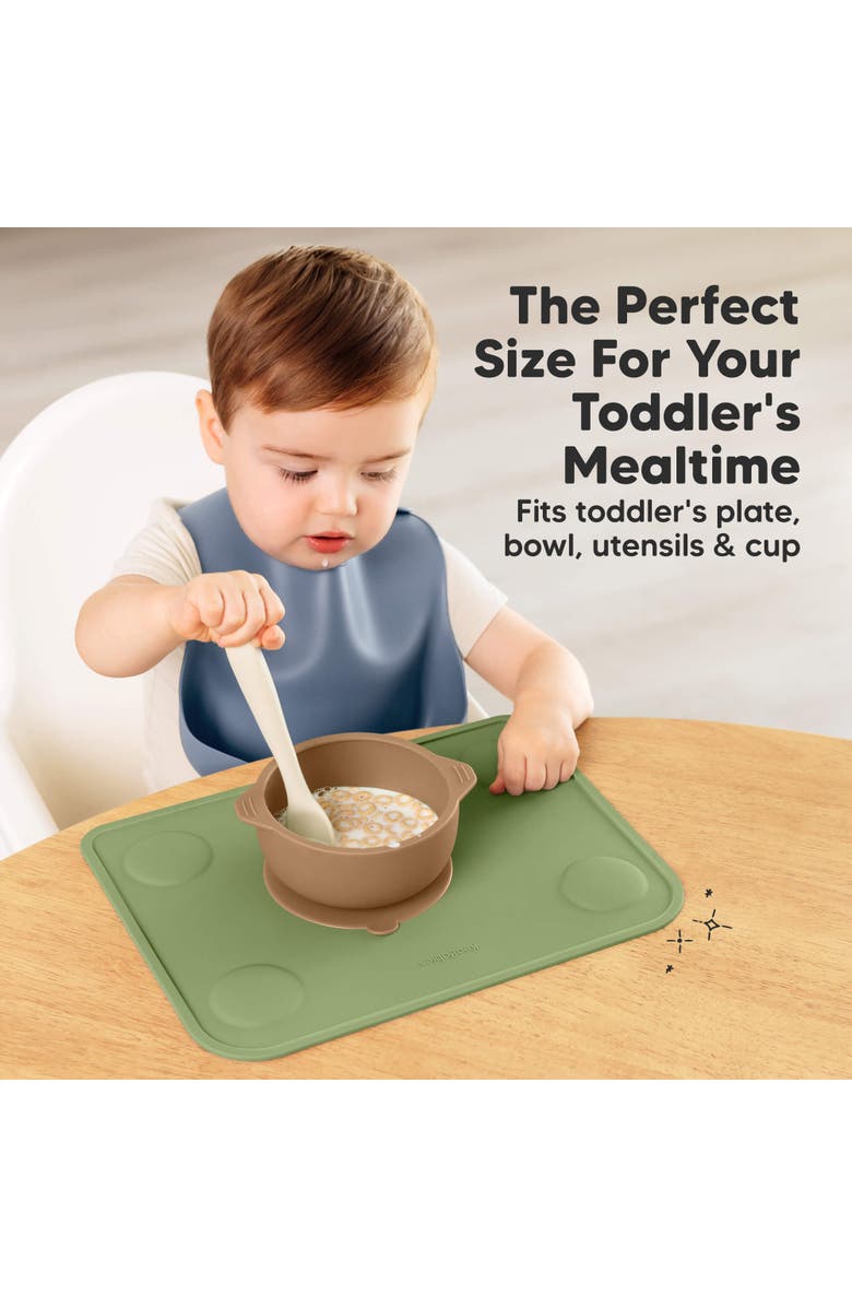 KeaBabies 2-Pack Prep Silicone Placemats, Alternate, color, Desert