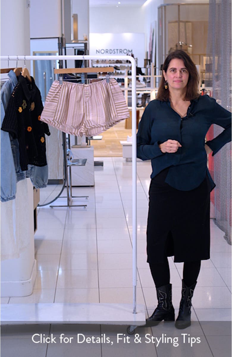 Home By 8 Textured Stripe Cotton Boxer Shorts, sales video thumbnail