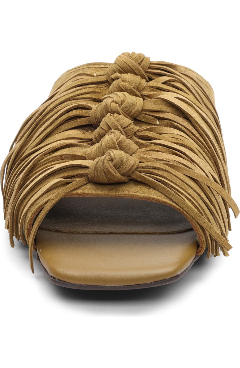 Ash Brigette Fringe Mule, Alternate, color, Fir Green