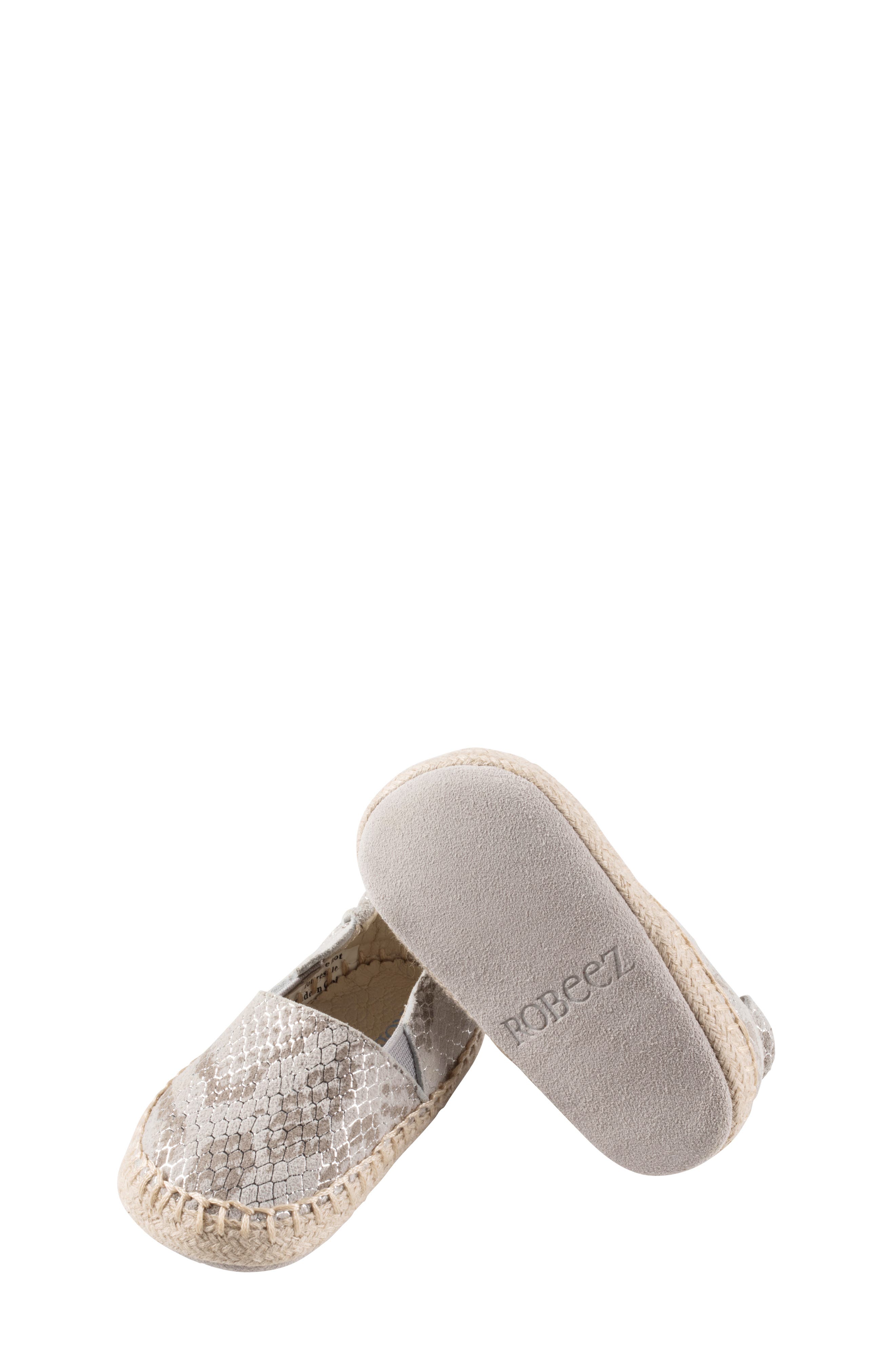 Robeez<sup>®</sup> Ellie Espadrille Crib Shoe, Alternate, color, 