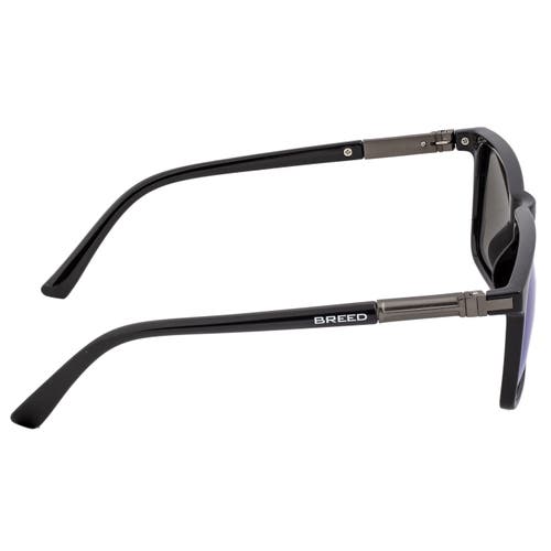 Breed Caelum Polarized Sunglasses In Black/blue