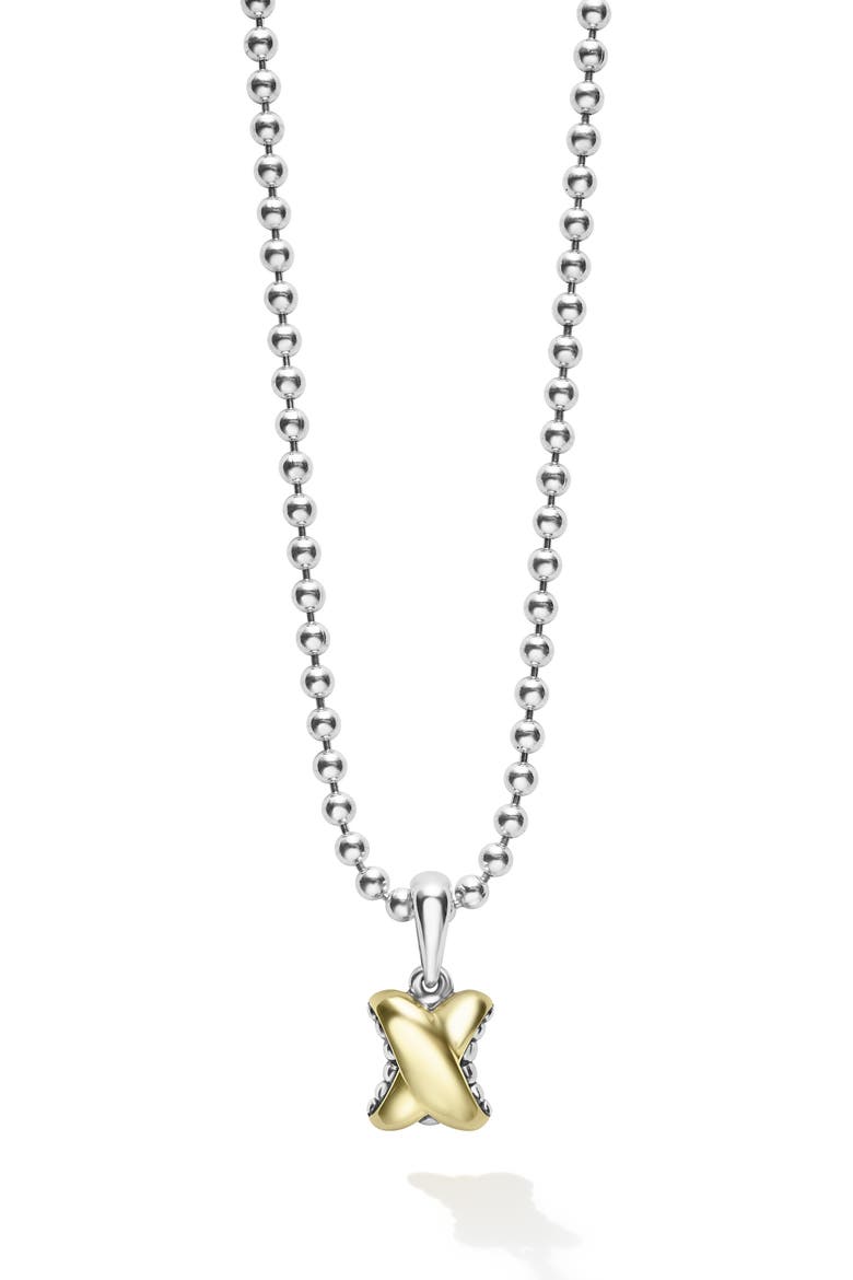 Embrace Pendant Necklace, Main, color, GOLD/ SILVER