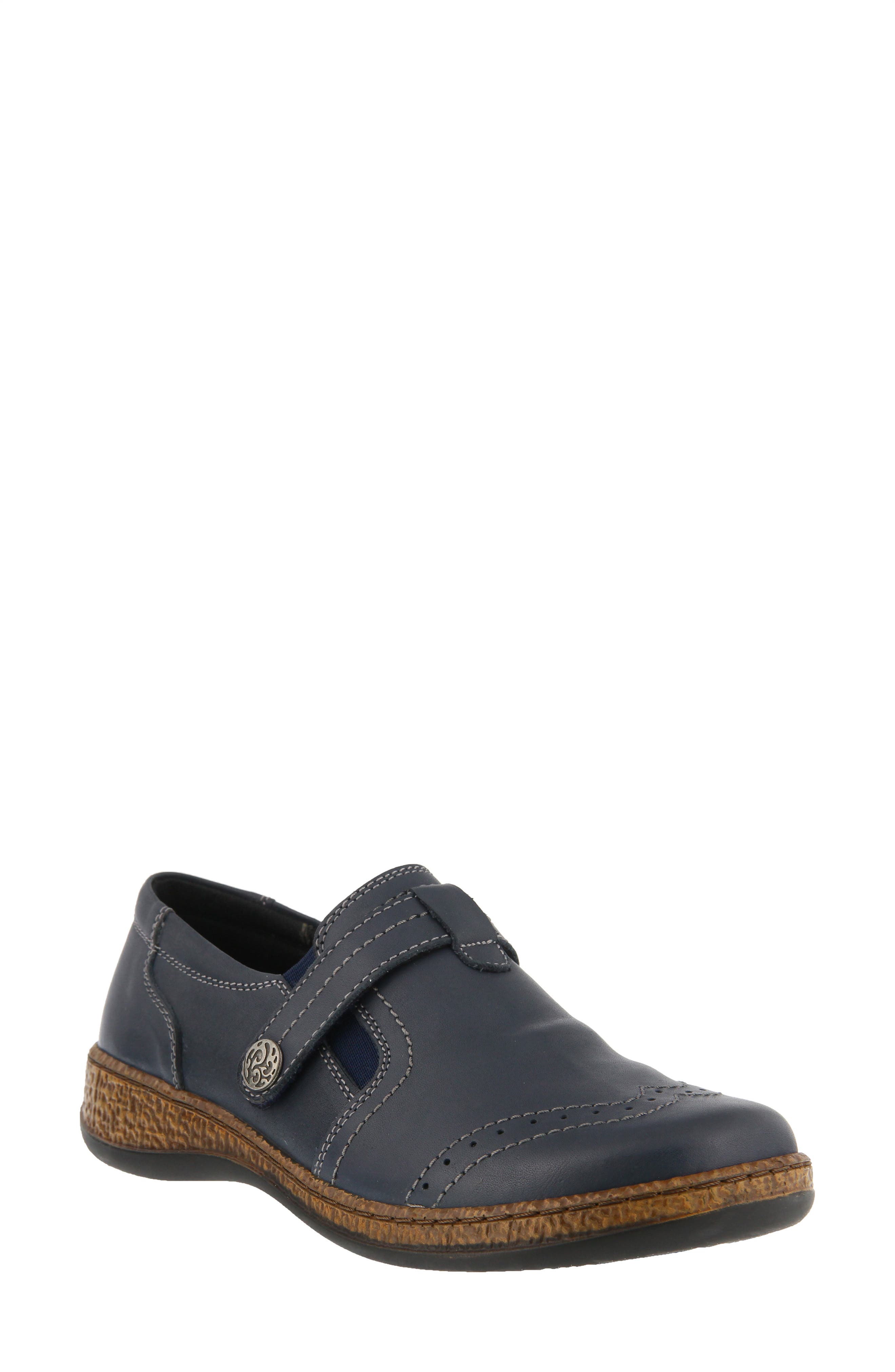 Spring Step Smolqua Loafer, Main, color, Navy Leather
