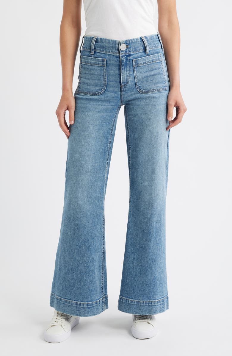 Soho Patch Pocket Wide Leg Jeans