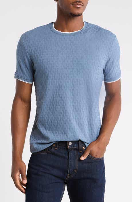 Geo Textured Tipped T-Shirt