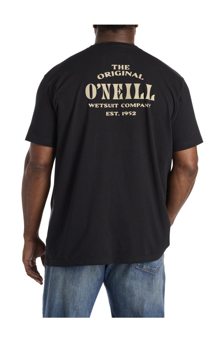 O'Neill Big & Tall Wedges Graphic Tee, Main, color, Black