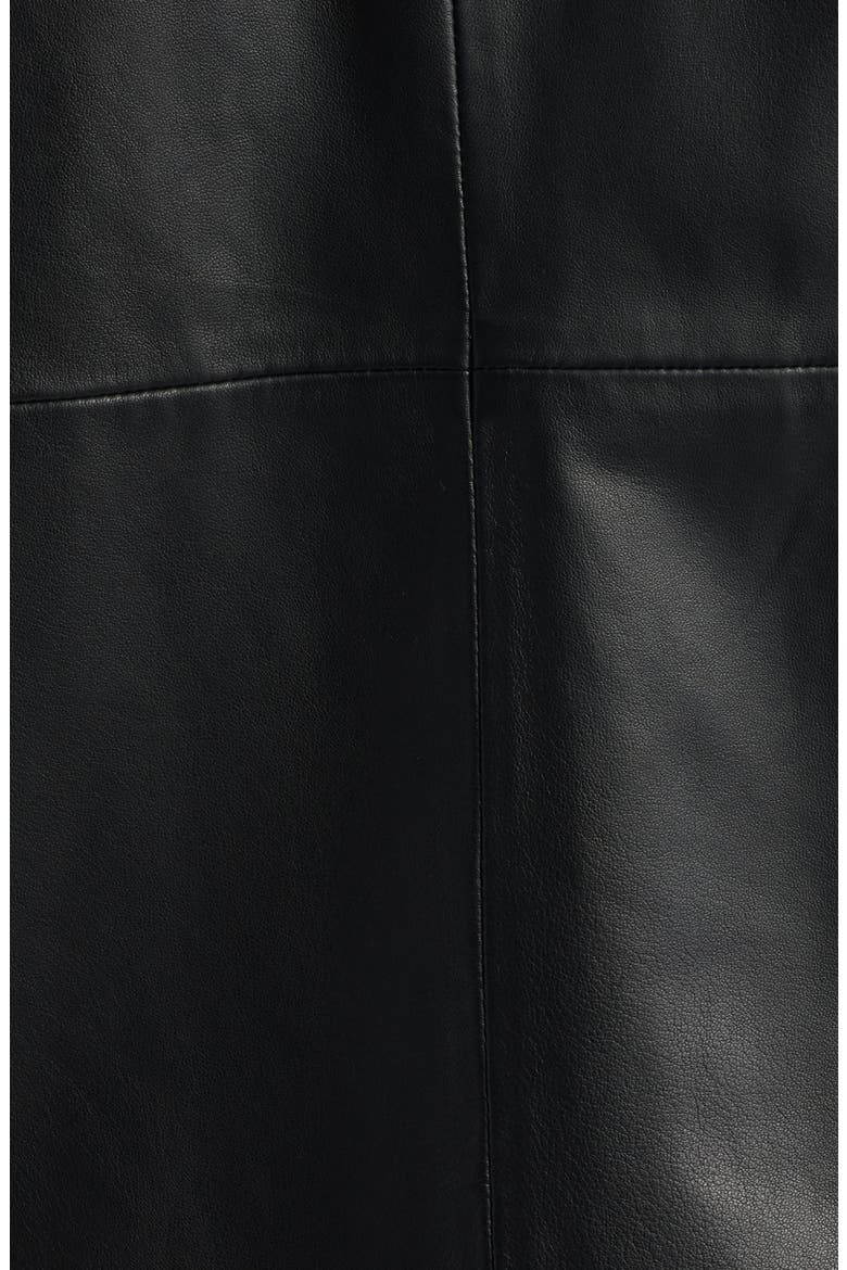 Leather Shirt Jacket, Alternate, color, BLACK
