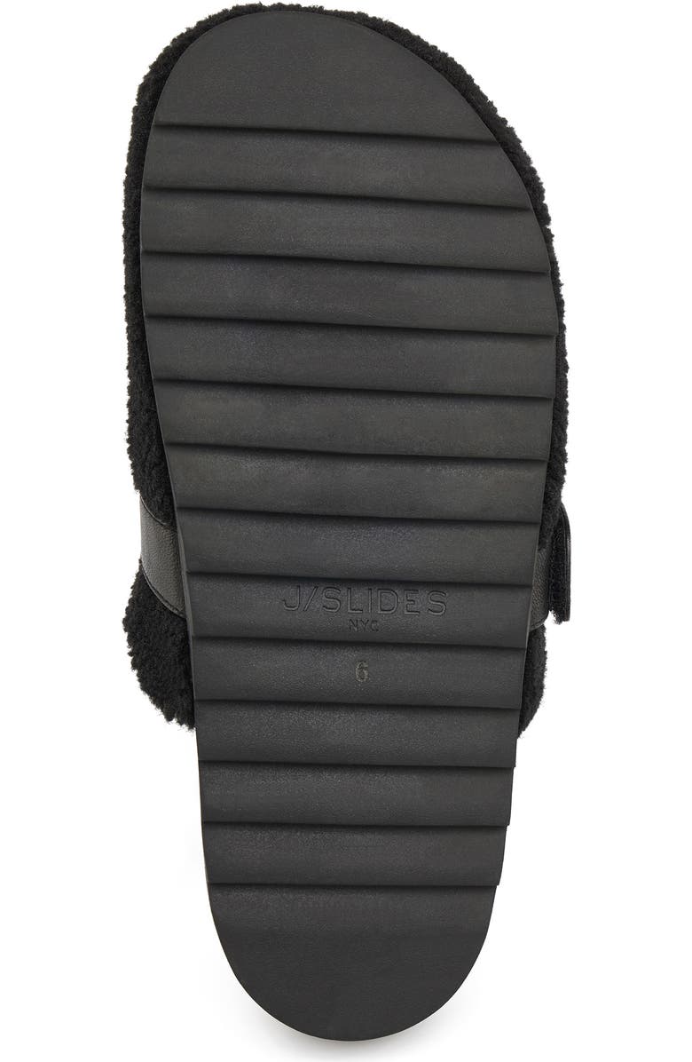 JSlides Rosie Faux Shearling Mule, Alternate, color, Black