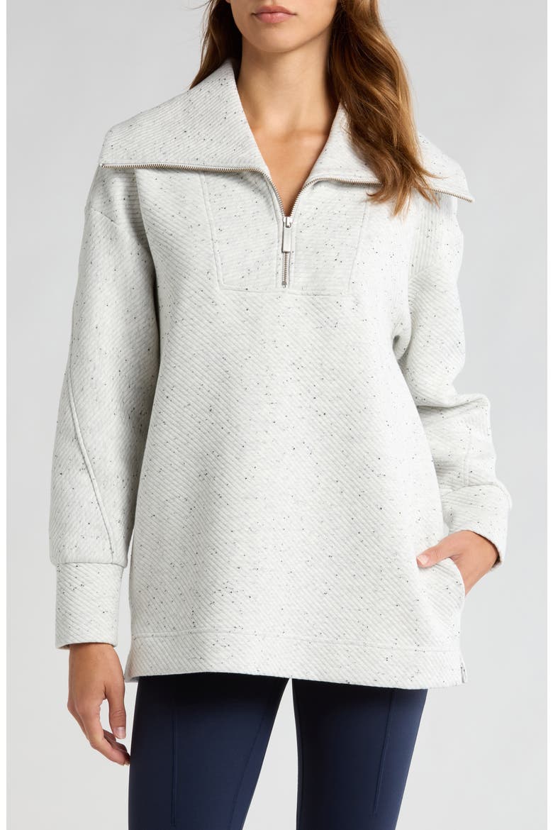 Radiant Half Zip Sweatshirt, Main, color, TRANQUIL G