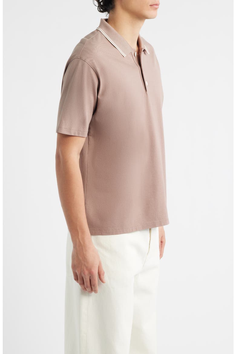 Cotton Pique Polo, Alternate, color, SMOKY MAUVE