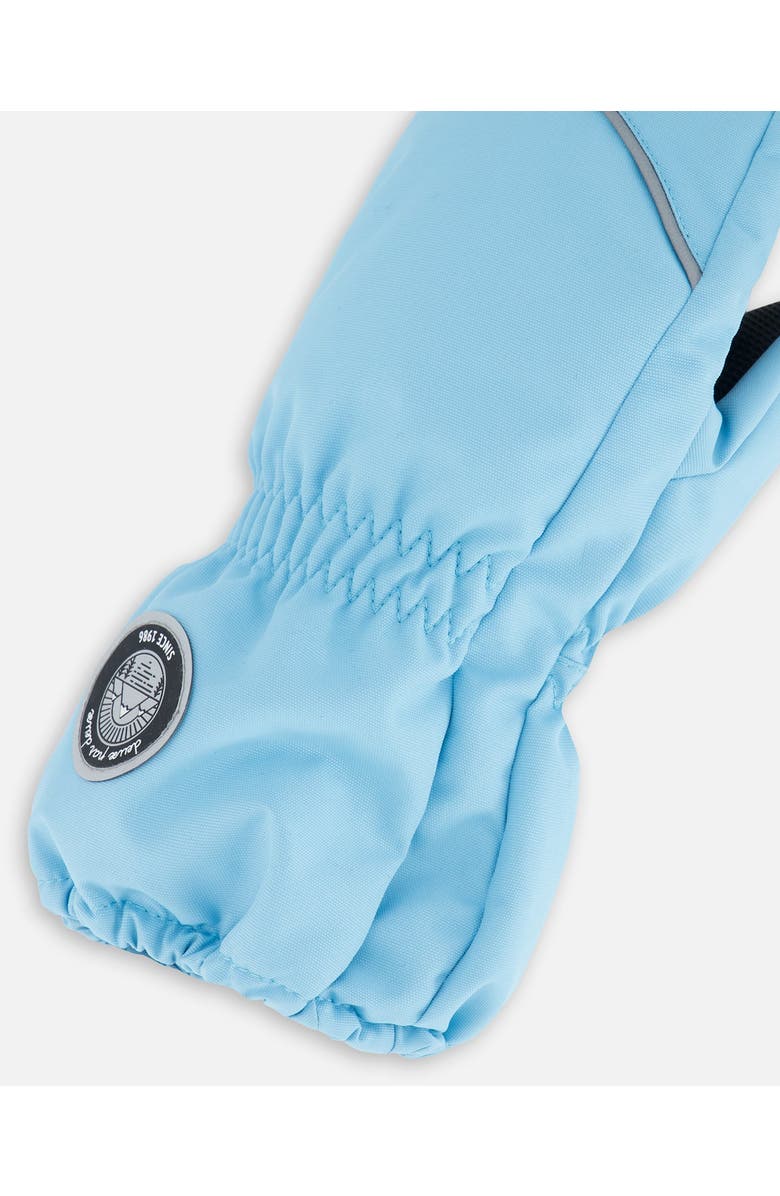 Deux par Deux Kids Unisex Solid Mittens Air Blue, Alternate, color, 