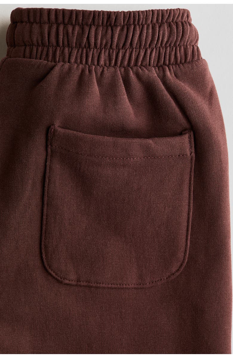 H&M Straight Cotton Joggers, Alternate, color, Brown