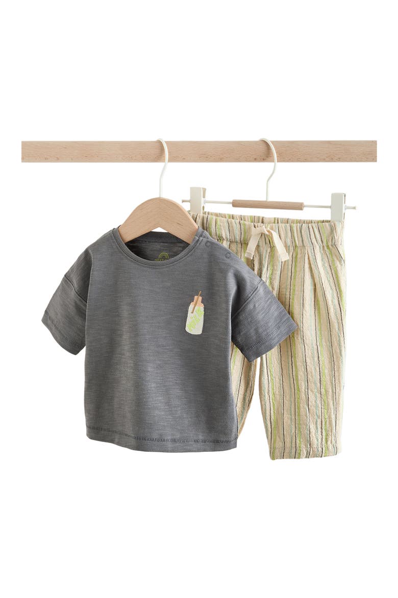 Graphic T-Shirt & Pants Set, Main, color, GREY