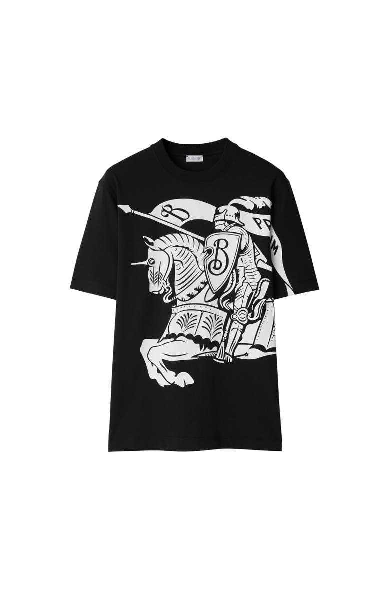 Burberry EKD Cotton T-shirt, Alternate, color, Black