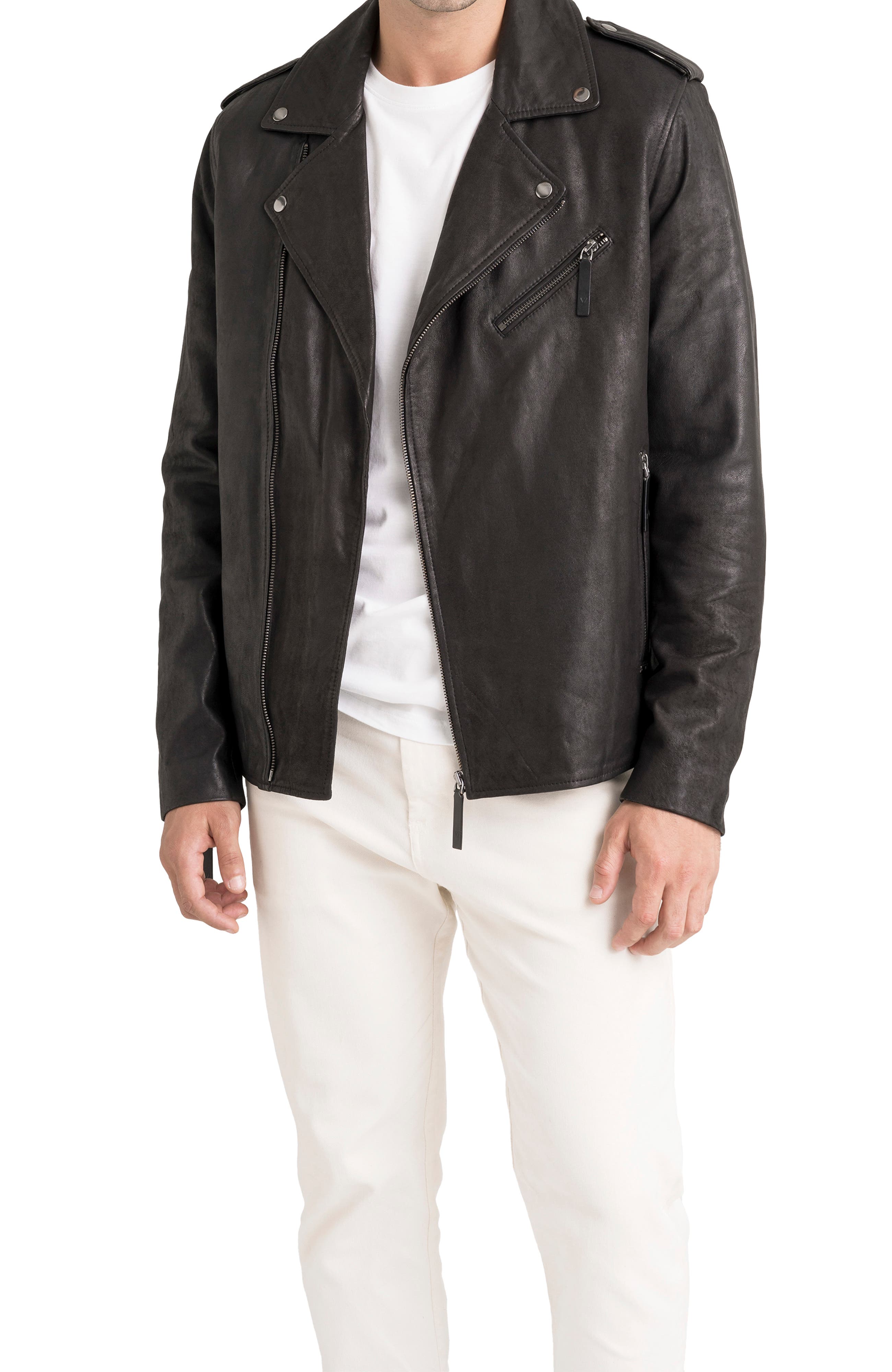 Capri Leather Semi-Fitted Biker Jacket